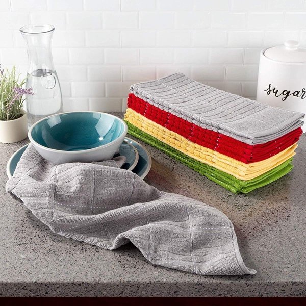 Bedford 16 x 28 in. Home Kitchen Towels; Multi-Color 69A-39277